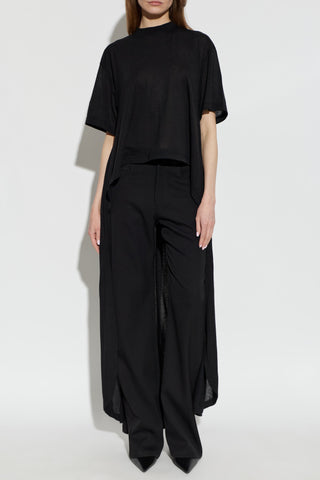 Balenciaga BLACK Asymmetrical Cut Top 3