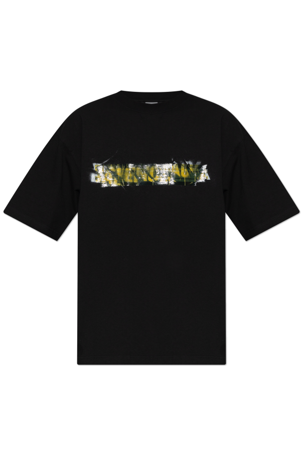 Balenciaga BLACK ‘Oversize’ T-shirt 1
