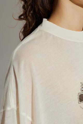 Balenciaga cream 'Oversize' T-shirt 5