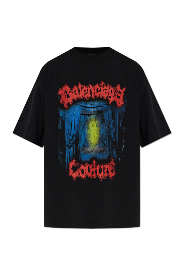 Balenciaga BLACK 'Oversize' T-shirt 1