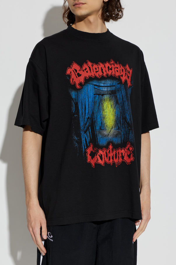 Balenciaga BLACK 'Oversize' T-shirt 3
