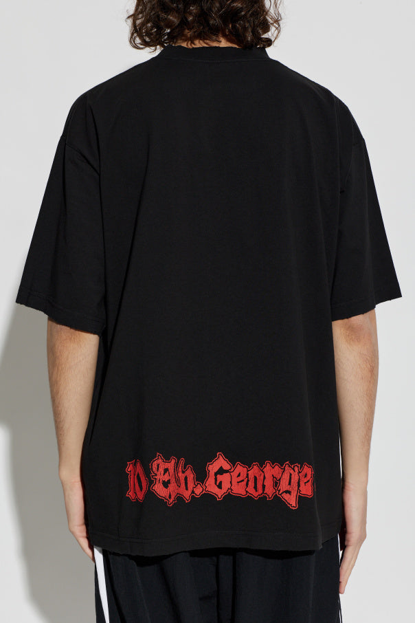 Balenciaga BLACK 'Oversize' T-shirt 4