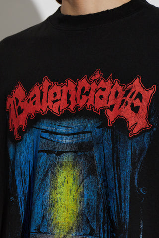 Balenciaga BLACK 'Oversize' T-shirt 5