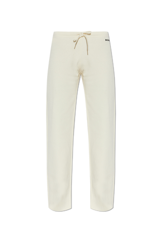 Balenciaga cream Sweatpants with embroidered logo 1