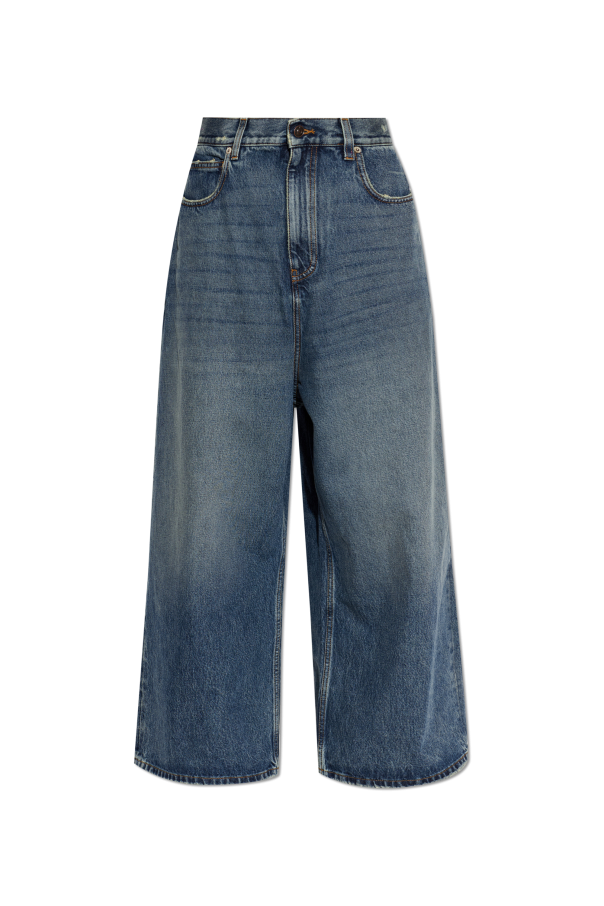 Balenciaga NAVY BLUE Wide-leg jeans 1