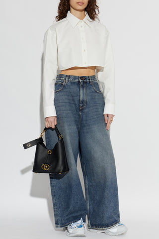 Balenciaga NAVY BLUE Wide-leg jeans 2