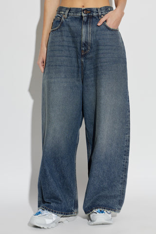 Balenciaga NAVY BLUE Wide-leg jeans 3