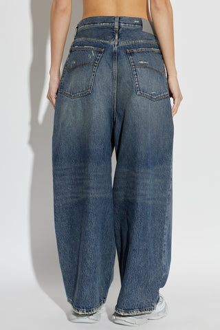 Balenciaga NAVY BLUE Wide-leg jeans 4