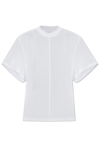 Balenciaga WHITE Asymmetrical cut T-shirt 1