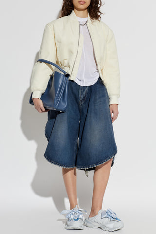 Balenciaga WHITE Asymmetrical cut T-shirt 2