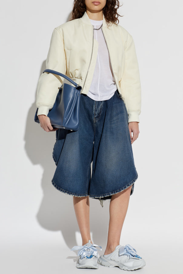 Balenciaga WHITE Asymmetrical cut T-shirt 2