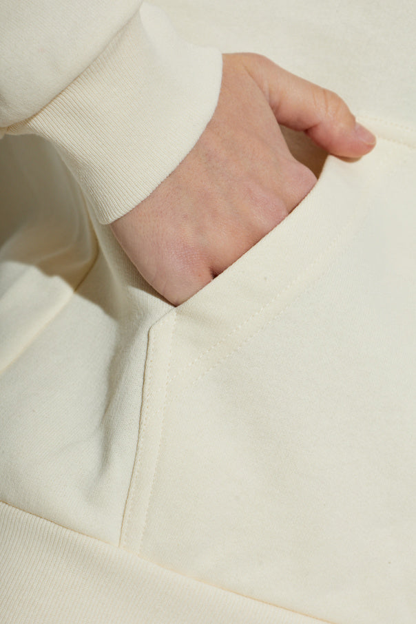 Balenciaga cream Sweatshirt with embroidered logo 5