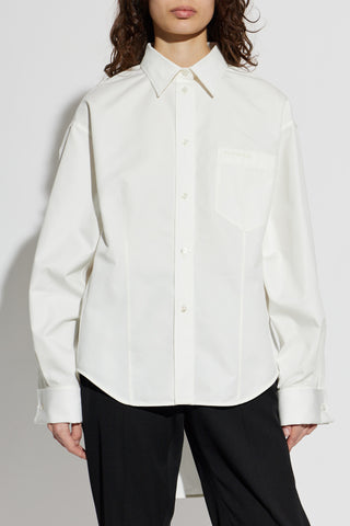 Balenciaga WHITE Shirt with embroidered logo 3
