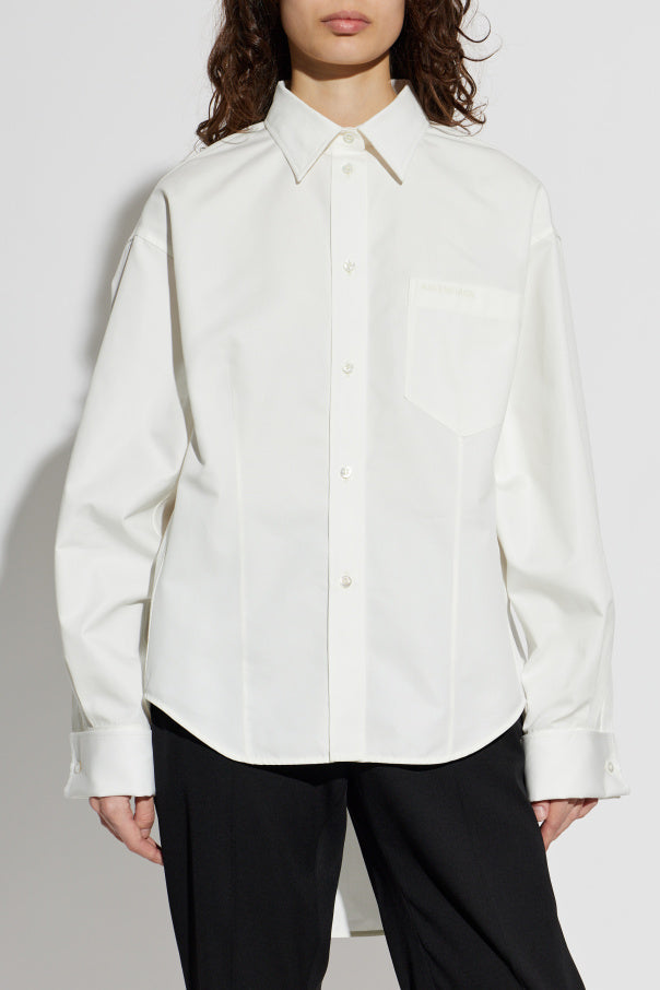 Balenciaga WHITE Shirt with embroidered logo 3