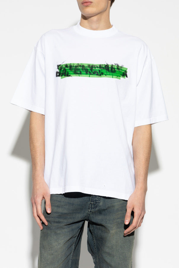 Balenciaga WHITE T-shirt with print 3