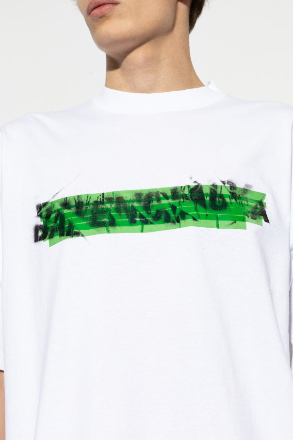 Balenciaga WHITE T-shirt with print 5