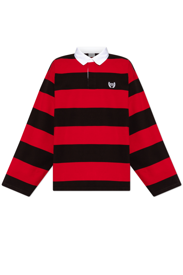 Balenciaga RED Shirt with stripe pattern 1