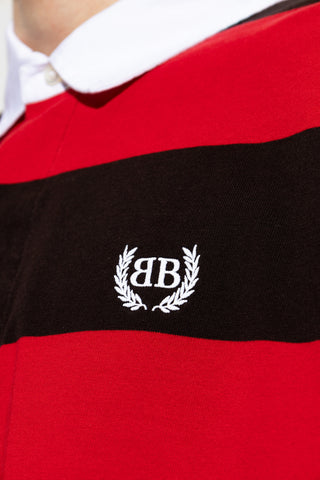 Balenciaga RED Shirt with stripe pattern 5