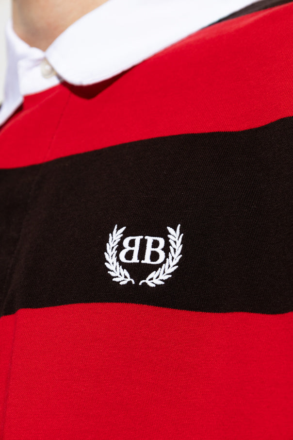 Balenciaga RED Shirt with stripe pattern 5