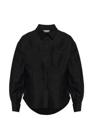 Balenciaga BLACK Asymmetrical cut shirt 1