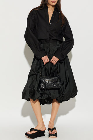 Balenciaga BLACK Asymmetrical cut shirt 2