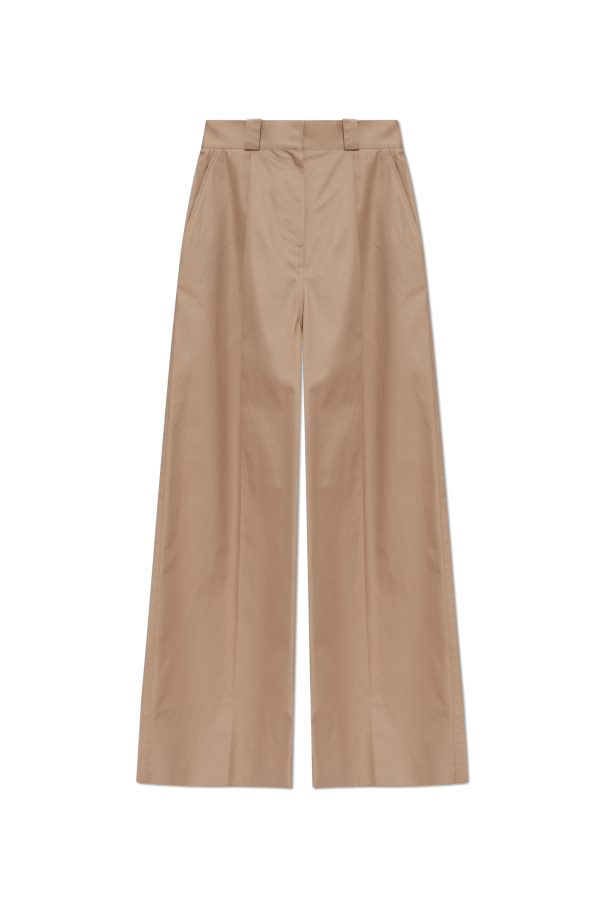 Balenciaga beige Wide-leg trousers 1