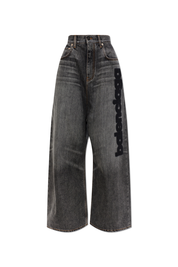 Balenciaga GREY Wide-leg jeans 1