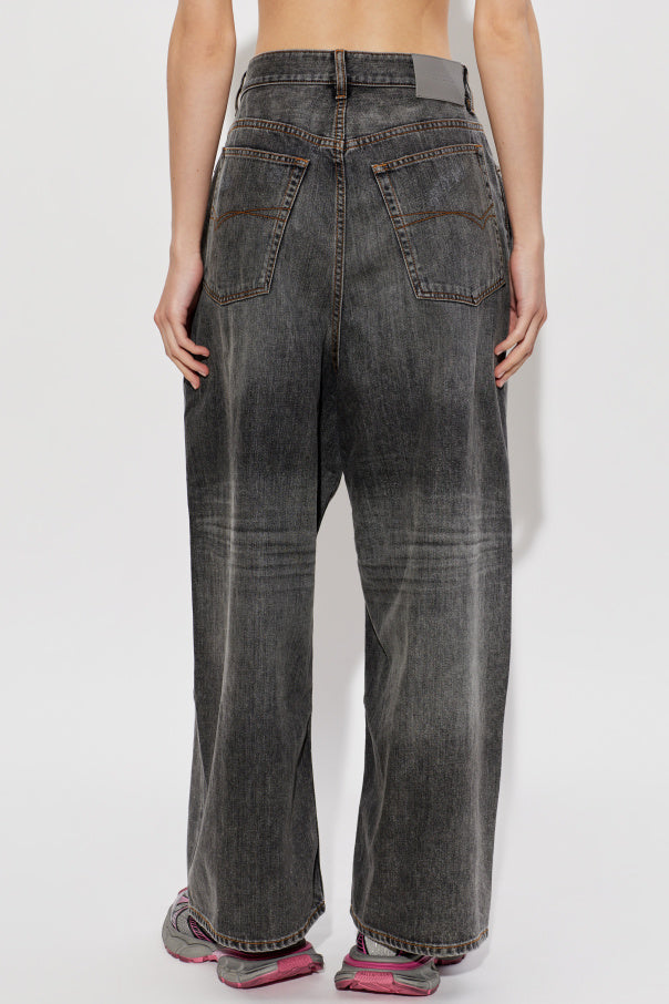 Balenciaga GREY Wide-leg jeans 4