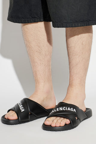 Balenciaga BLACK ‘Sporty Pool’ slides 2