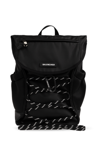 Balenciaga BLACK Backpack with logo 1