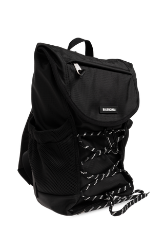 Balenciaga BLACK Backpack with logo 4