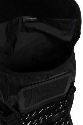 Balenciaga BLACK Backpack with logo 5