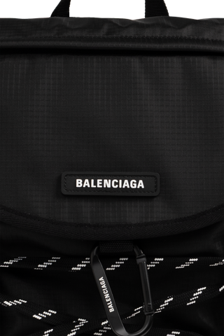 Balenciaga BLACK Backpack with logo 6