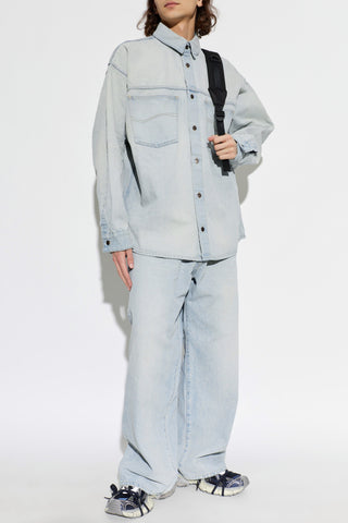 Balenciaga BLUE Wide-leg jeans 2