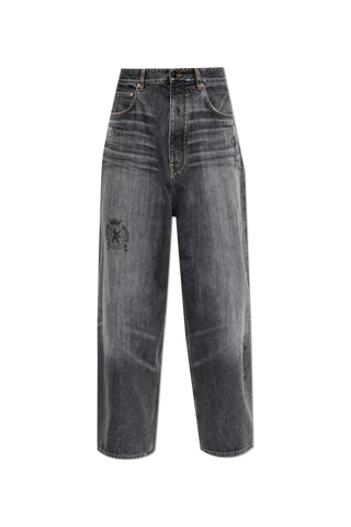 Balenciaga GREY Wide-leg jeans 1