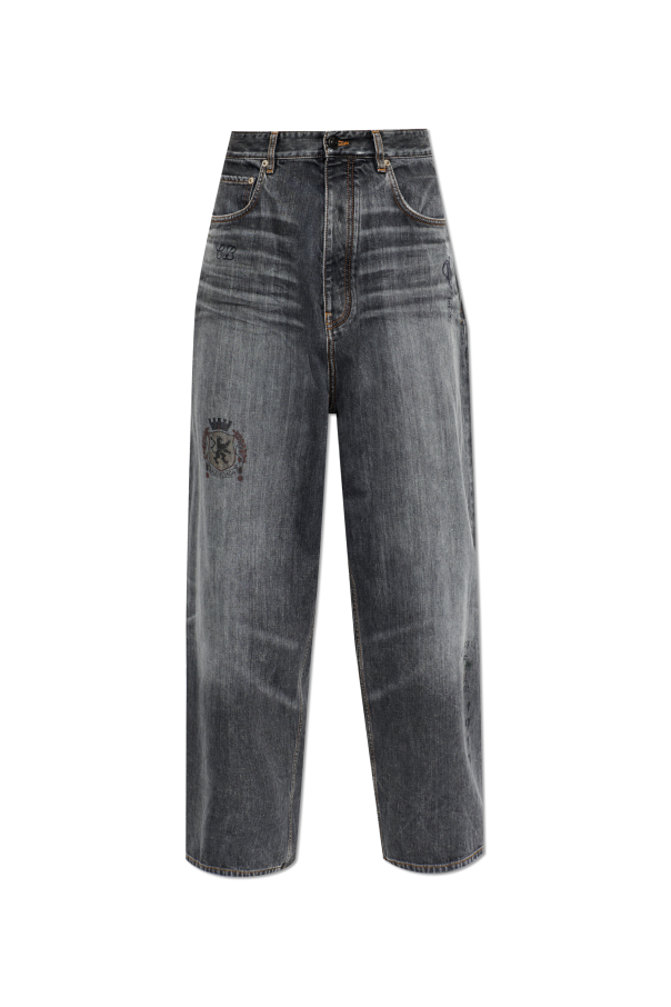 Balenciaga GREY Wide-leg jeans 1