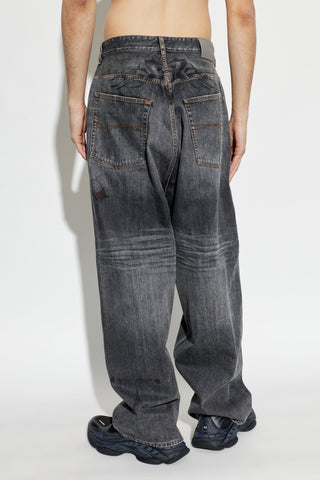 Balenciaga GREY Wide-leg jeans 4