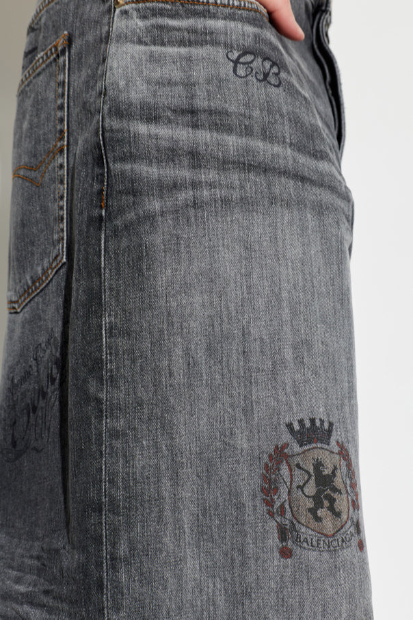 Balenciaga GREY Wide-leg jeans 5