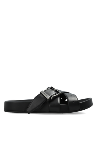Balenciaga BLACK "Belt" slides 1