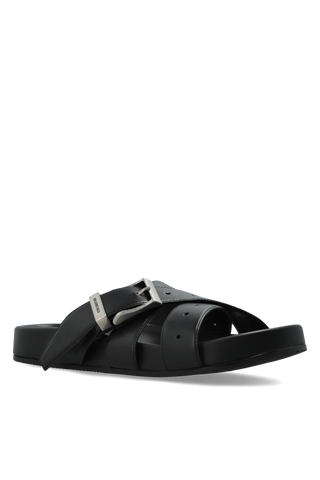 Balenciaga BLACK "Belt" slides 4
