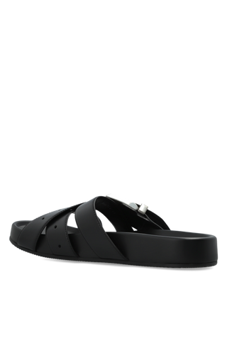 Balenciaga BLACK "Belt" slides 5