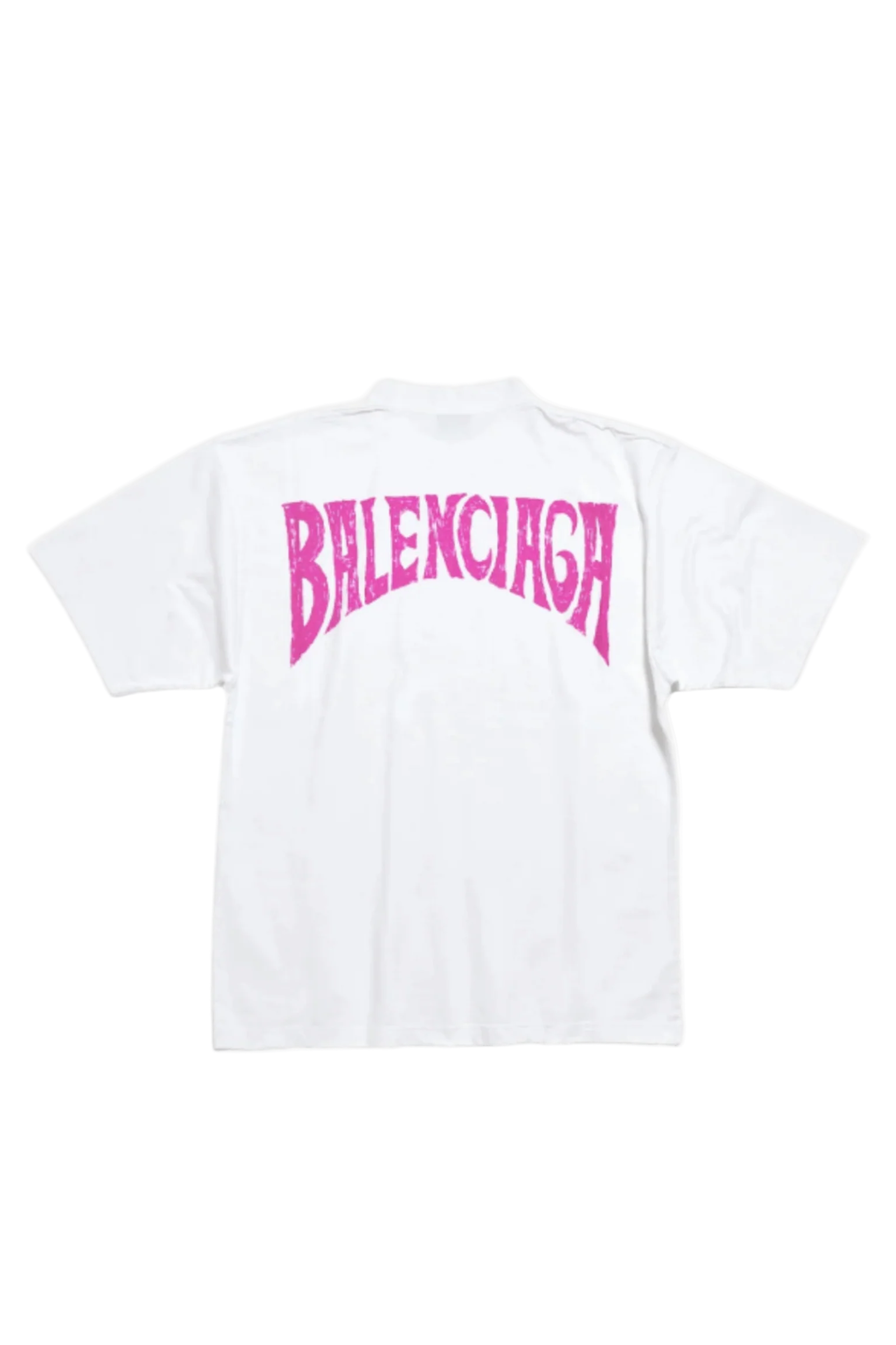 Balenciaga Hand-Drawn T-Shirt Medium Fit Weiss 764235TPVU49601