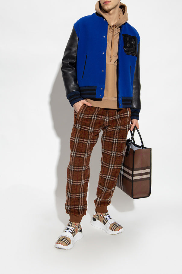 Burberry BROWN Sports shoes with a plaid pattern 3