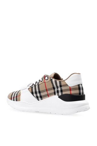 Burberry BROWN Sports shoes with a plaid pattern 5
