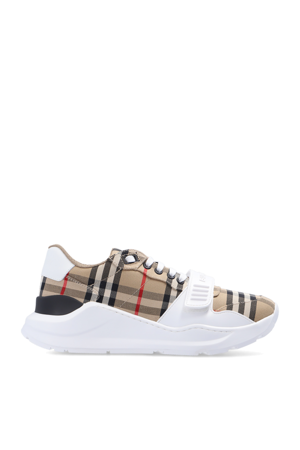 Burberry beige Sneakers with logo 1