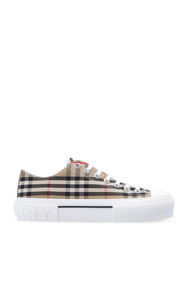 Burberry beige Sneakers with logo 1