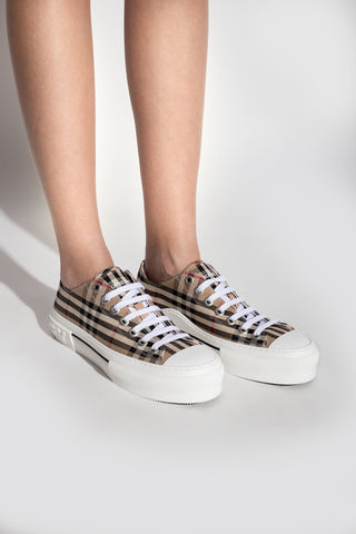 Burberry beige Sneakers with logo 2
