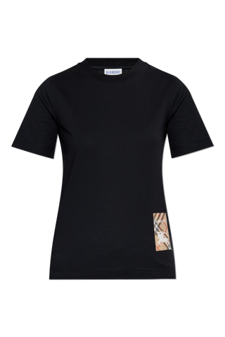 Burberry BLACK T-shirt with logo patch 1