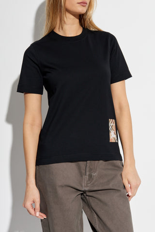 Burberry BLACK T-shirt with logo patch 3
