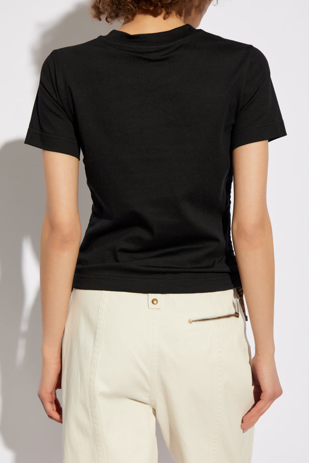 Burberry BLACK T-shirt with side drawstrings 4